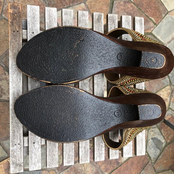 Beaded Thong Sandals - Picture 5 of 7